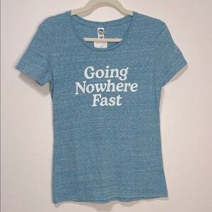 New Agenda Graphic Tee - Going Nowhere Fast Size Large PTP 18”